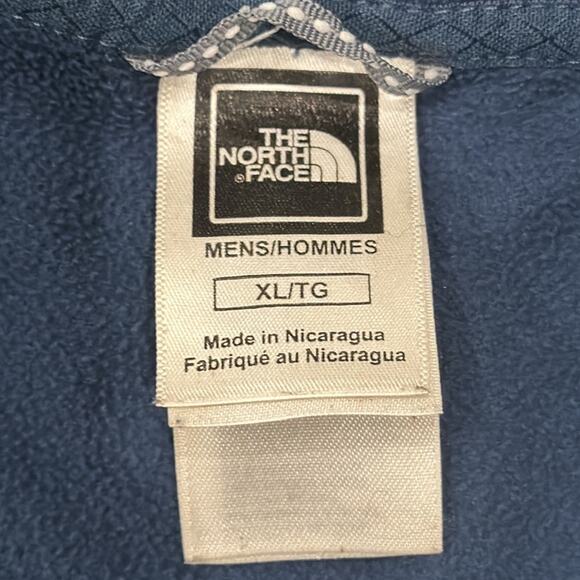 The North Face Men's Quarter Zip Fleece Pullover Blue Size XL - Picture 5 of 8